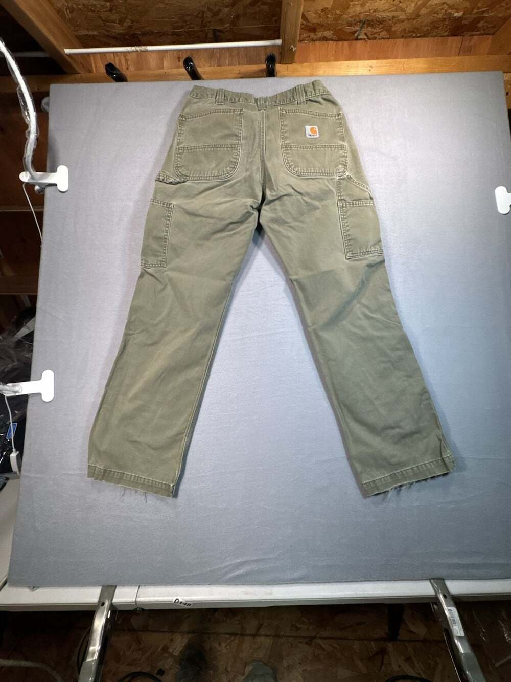 Carhartt Relaxed Fit Carpenter Work Pants - Green - 32x30 - Picture 10 of 14